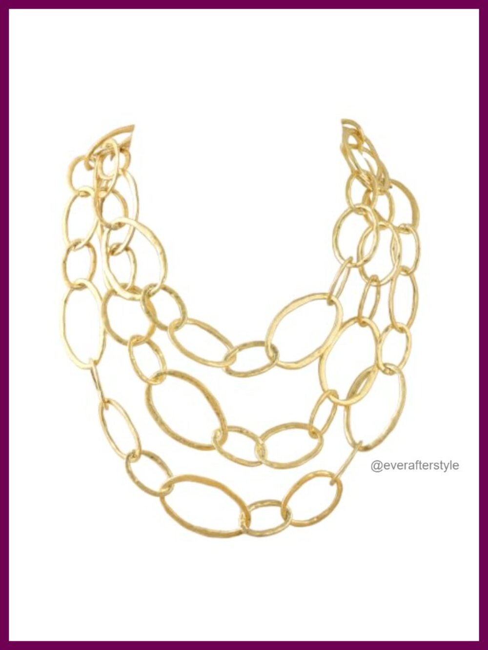Chunky Link Chain Necklace Statement Jewelry Gold Layered